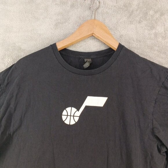 GILDAN Softstyle T-Shirt Size LARGE Men Sleeve Casual Solid Black - Picture 2 of 10